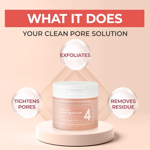 numbuzin No.4 Pore Zero Peeled Egg Toner Pads (70 Pads)