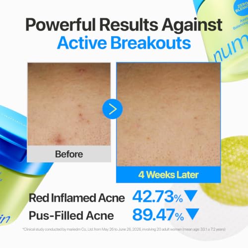 numbuzin Zero Blemish Azela Centella Balancing Dual Pads (60ea)