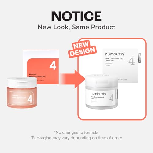 numbuzin No.4 Pore Zero Peeled Egg Toner Pads (70 Pads)