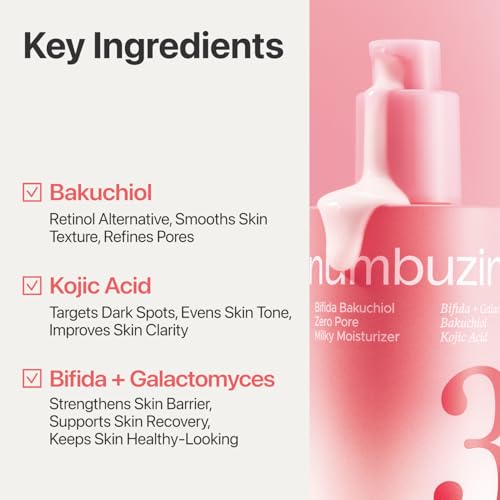 numbuzin No.3 Bifida Bakuchiol Zero Pore Milky Moisturizer 5.07 fl oz