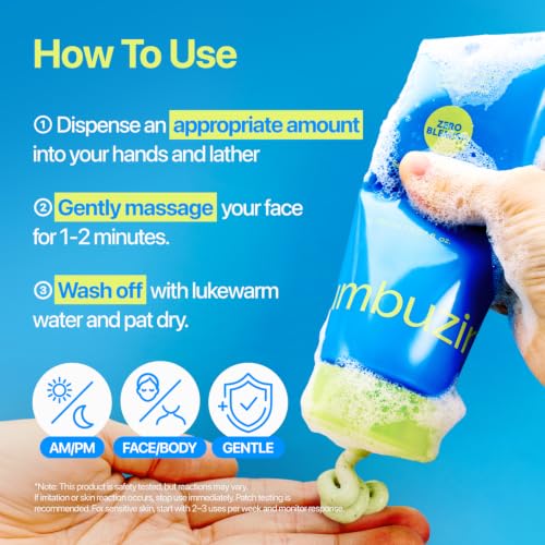 numbuzin Zero Blemish Clarifying 2% Sulfur Cleansing Foam 5.07 fl oz