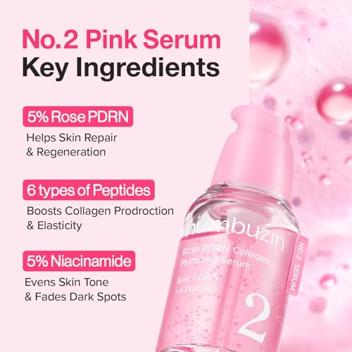 numbuzin No.2 Rose PDRN Collagen Plumping Serum 1.01 fl oz