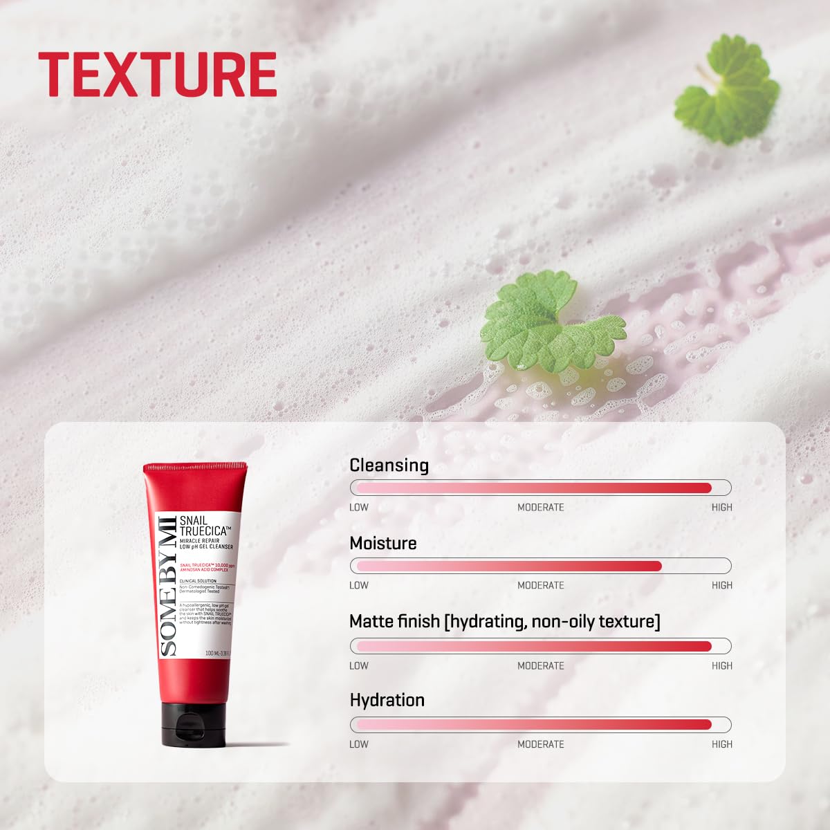 Snail Truecica Miracle Repair Low pH Gel Cleanser 3.38oz