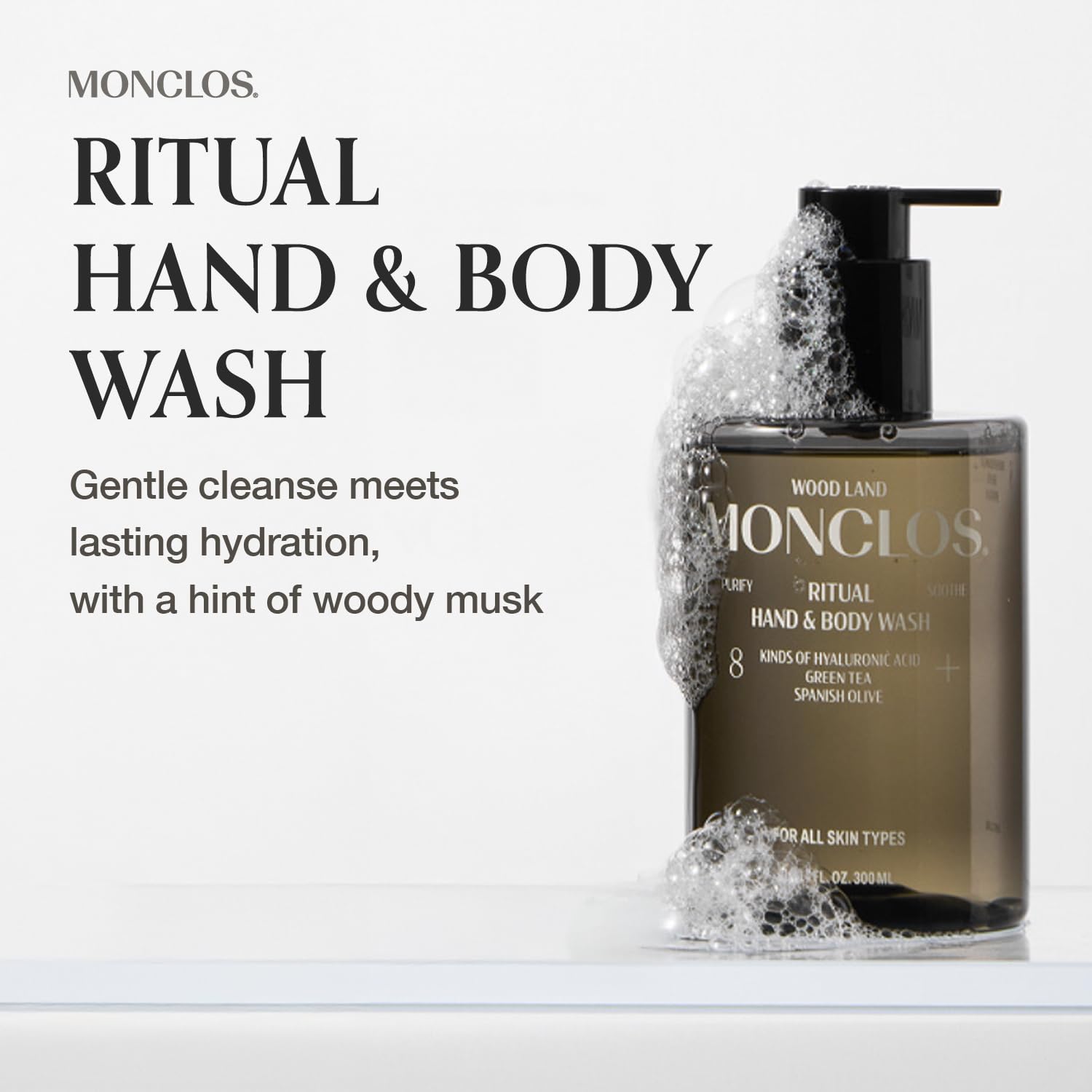 Hydrating Hand & Body Wash 16.9 fl oz | pH-Balanced Cleanser with Olive Oil, Hyaluronic Acid & Ceramides
