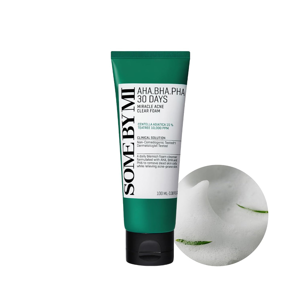AHA BHA PHA 30 Days Miracle Acne Clear Foam 3.38oz