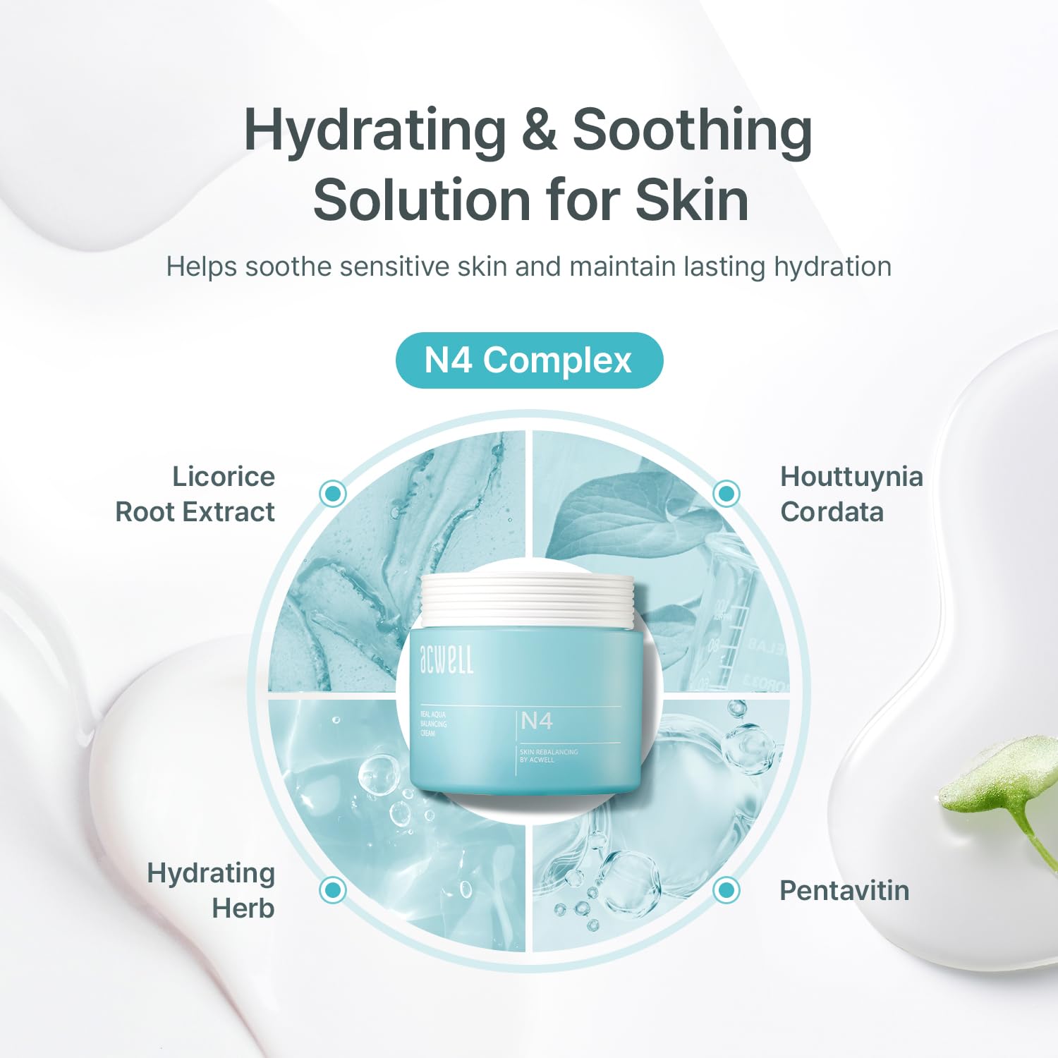 Real Aqua Balancing Cream Deep Hydration Gel Moisturizer 1.69 fl oz