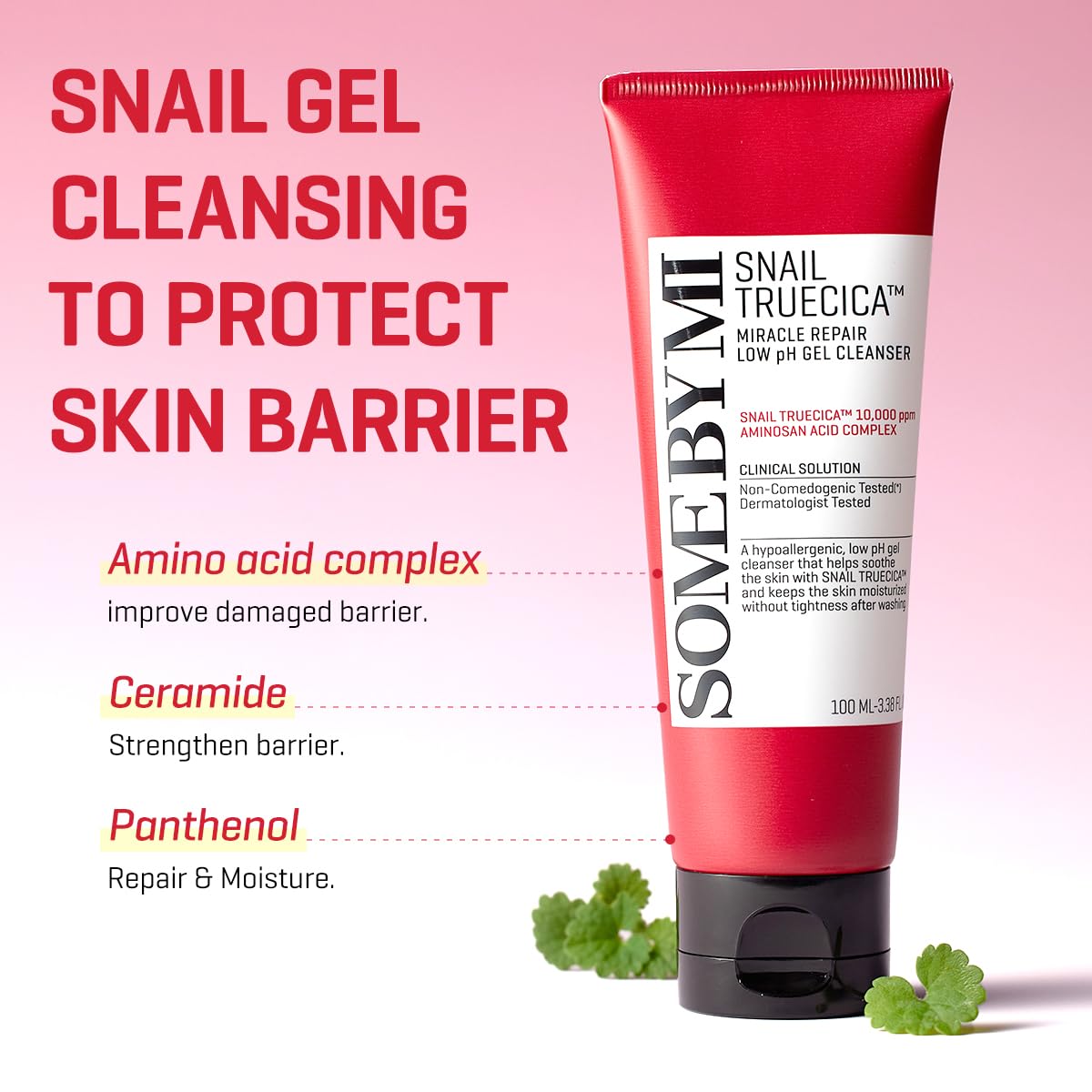 Snail Truecica Miracle Repair Low pH Gel Cleanser 3.38oz