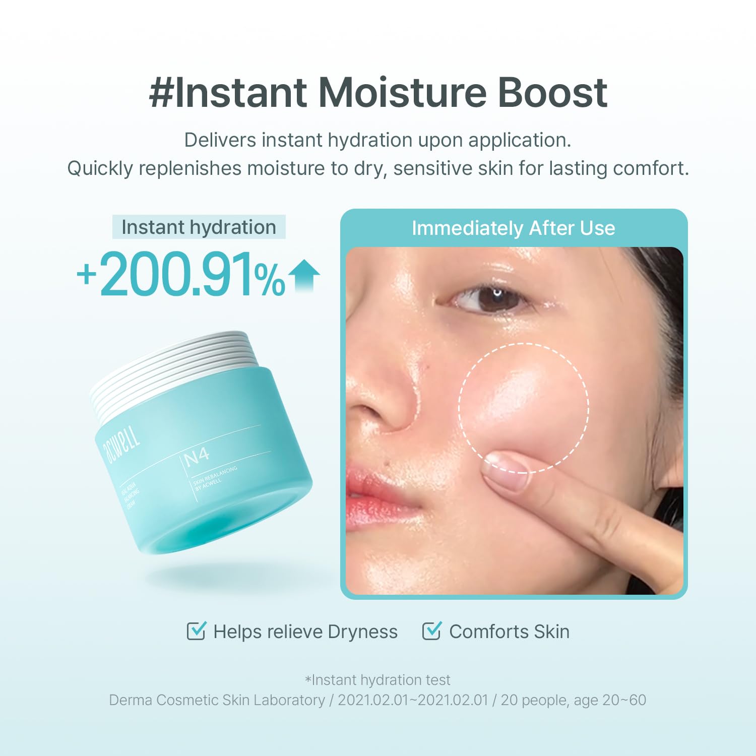 Real Aqua Balancing Cream Deep Hydration Gel Moisturizer 1.69 fl oz