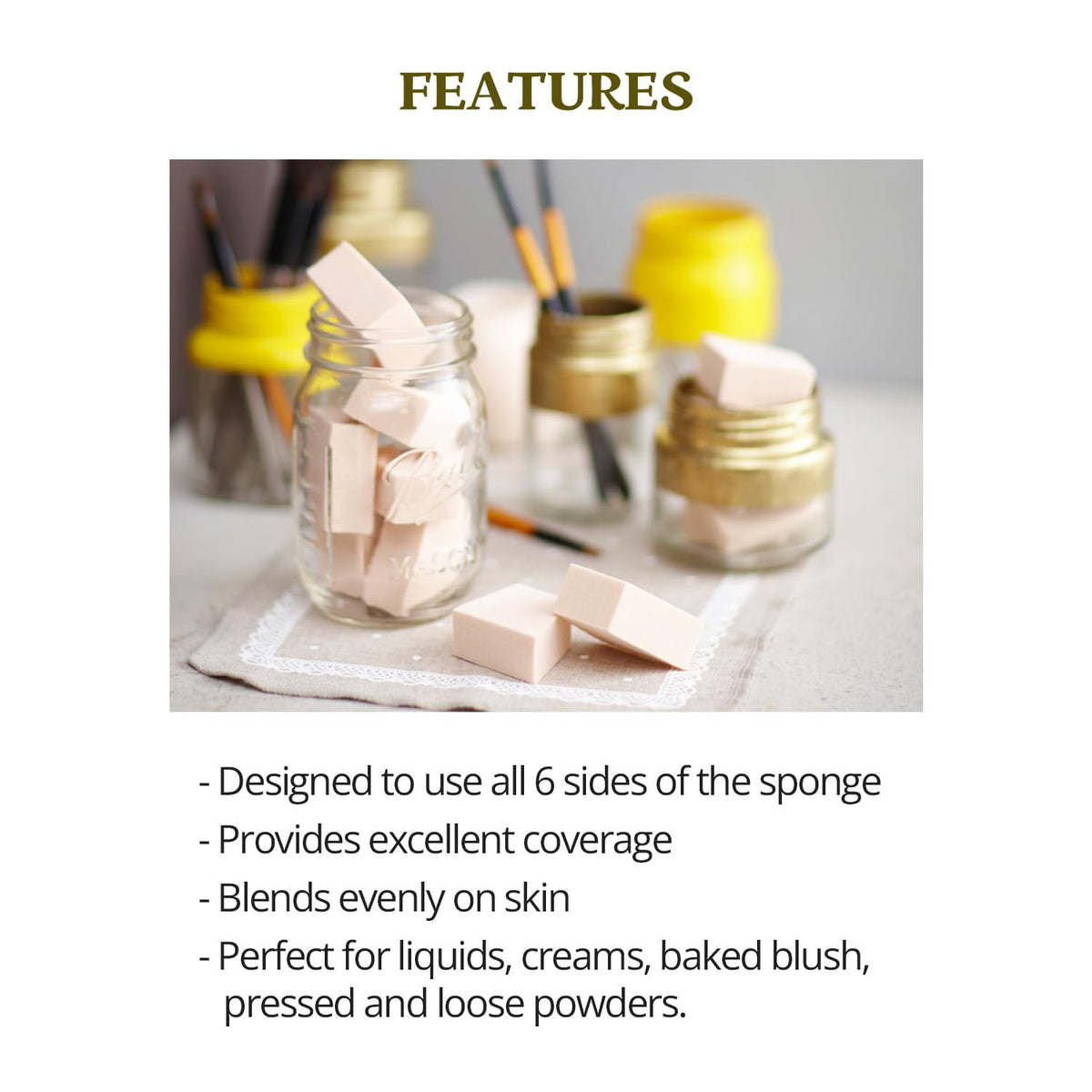 Wedge Puff Sponges