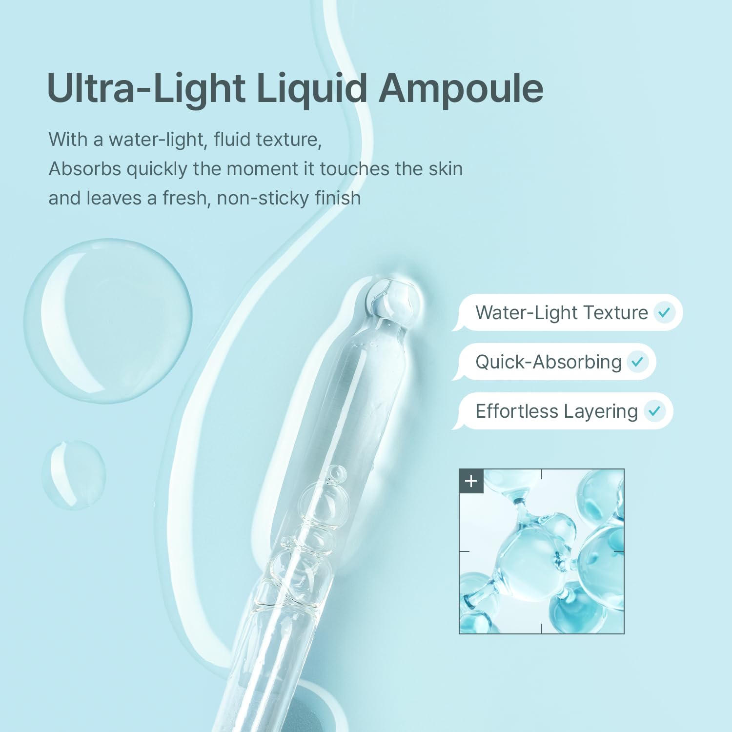 Real Aqua Balancing Ampoule Hyaluronic Acid Hydrating Serum 1.18 fl oz