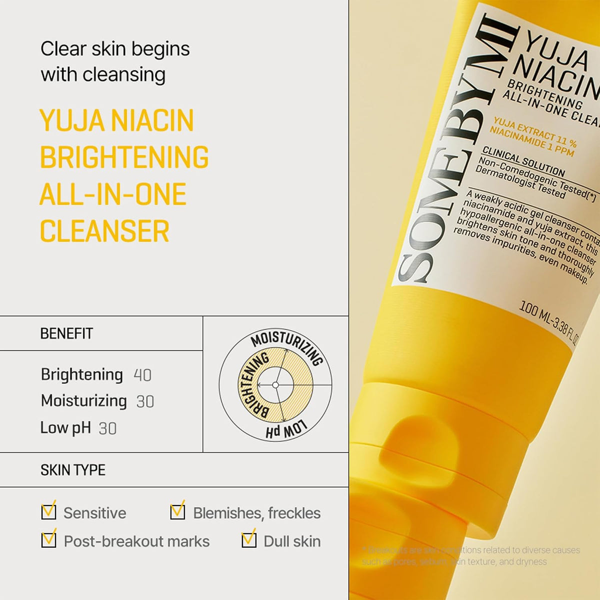 Yuja Niacin Brightening All in One Cleanser 3.38oz