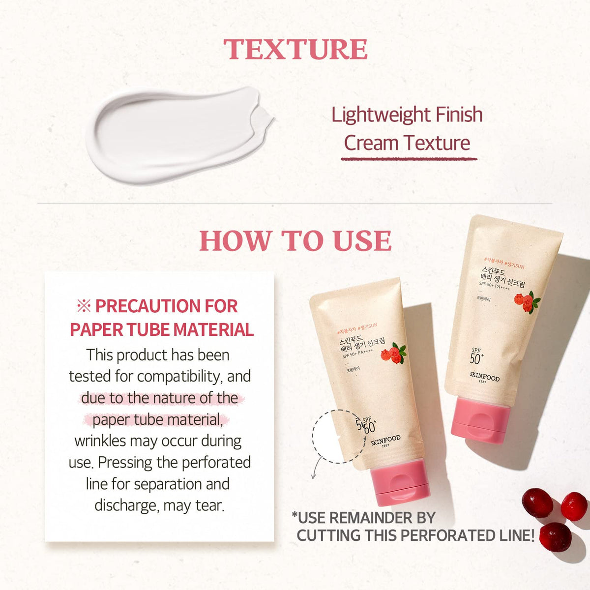 Berry Glowing Sun Cream SPF50+