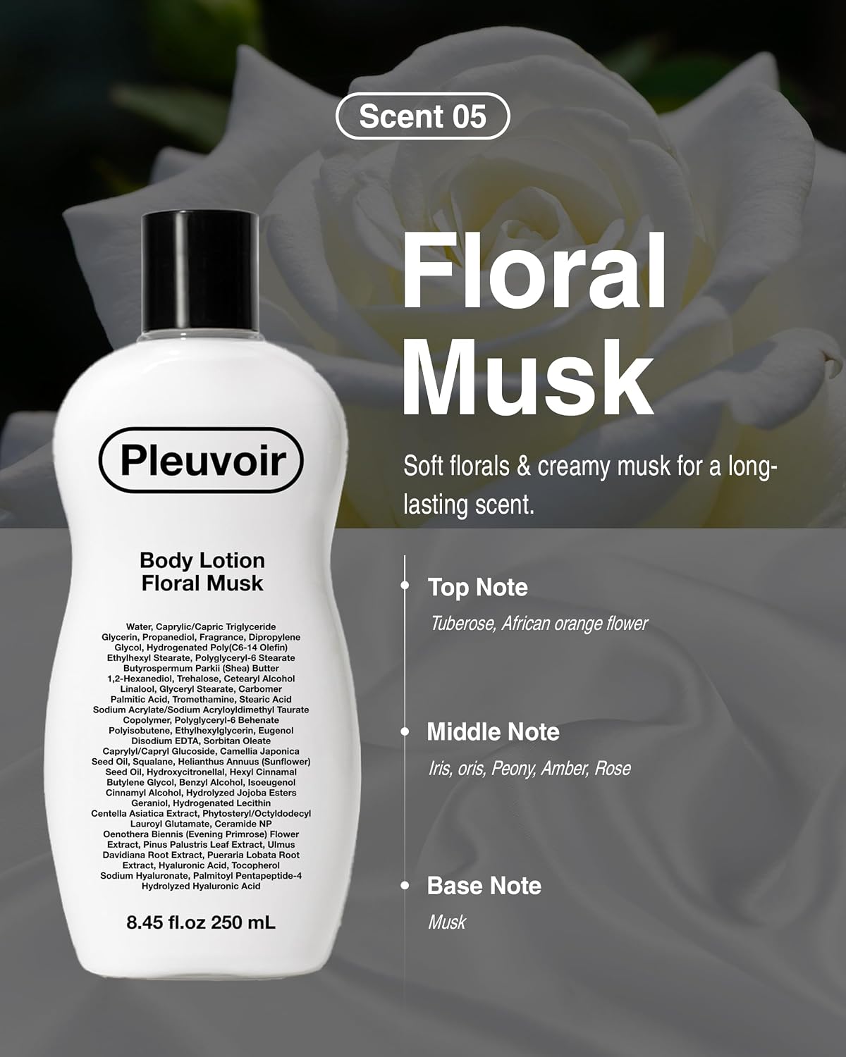 Pleuvoir Floral Musk Body Lotion 8.45 fl oz