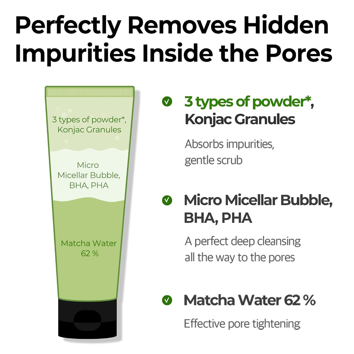 SUPER MATCHA Pore Clean Cleansing Gel 3.38oz