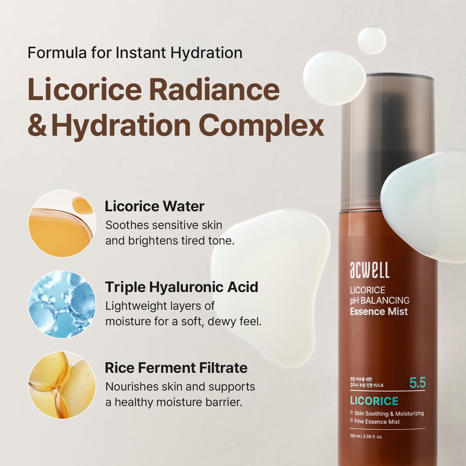 Licorice pH Balancing Essence Hydrating Face Mist 3.38oz