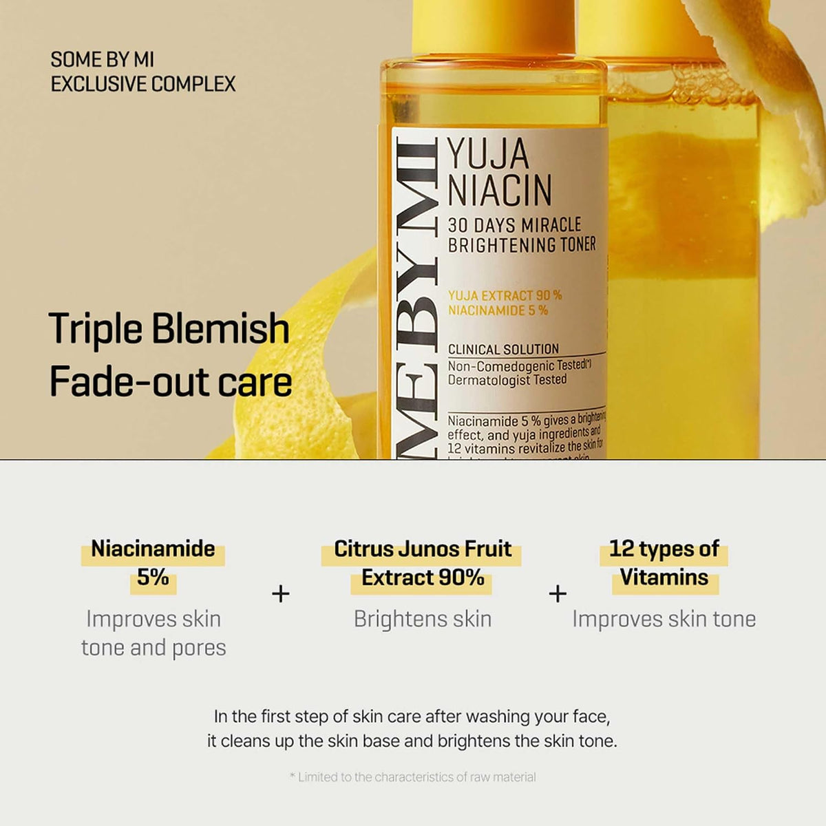 Yuja Niacin 30 Days Miracle Brightening Toner 5.07oz