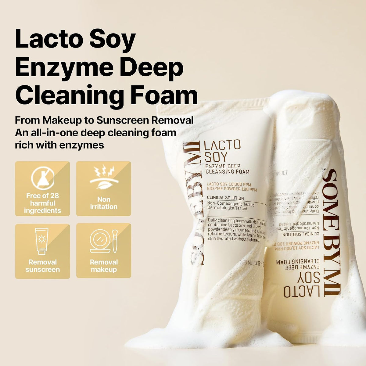 Lacto Soy Enzyme Face Wash 3.4oz