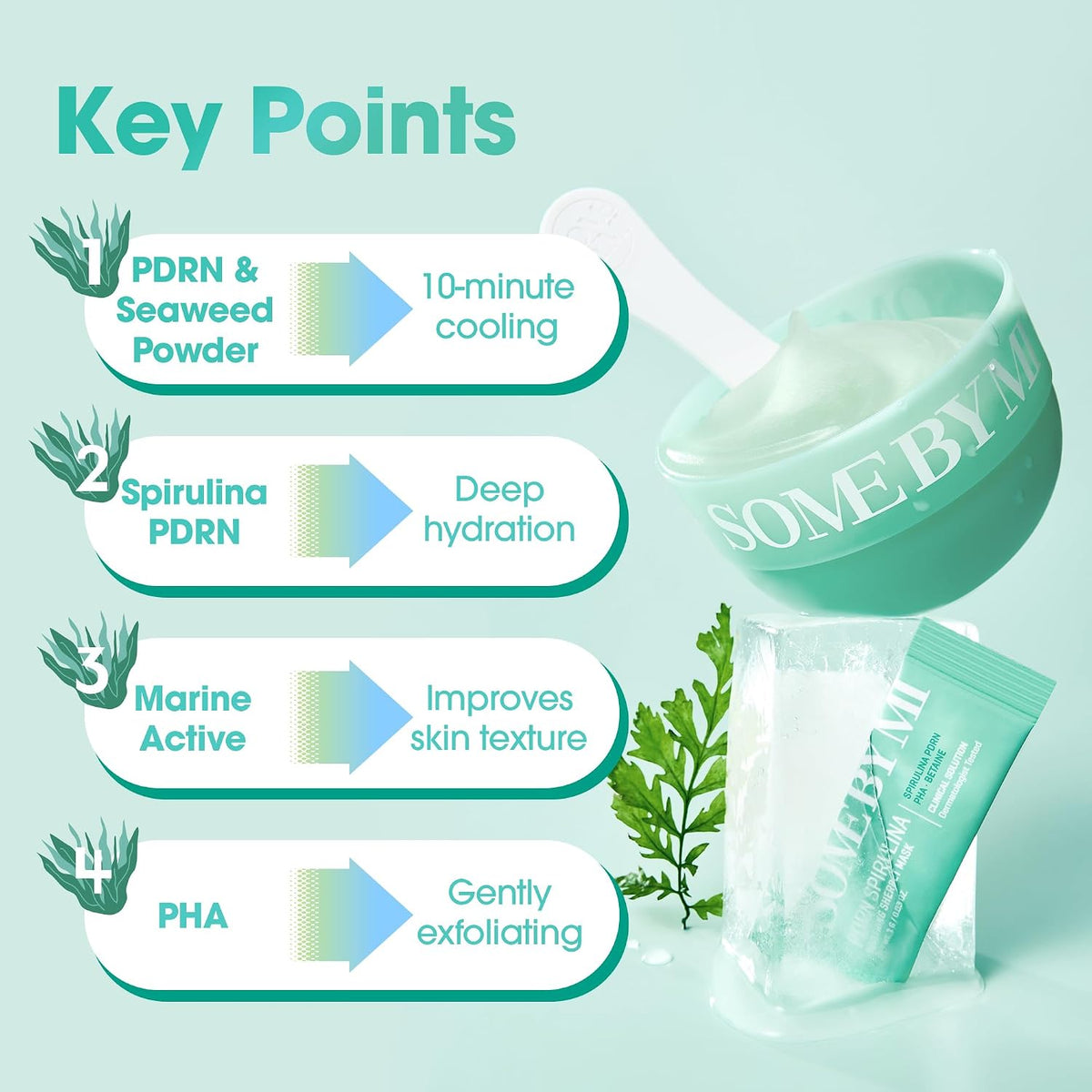 PDRN Spirulina Soothing Sherbet Mask 10 Sticks