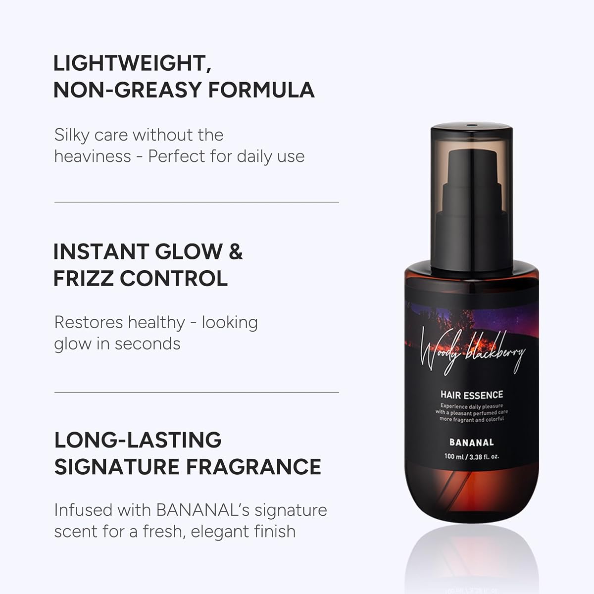 Perfumed Hair Essence Oil - Woody Blackberry 3.38 fl oz
