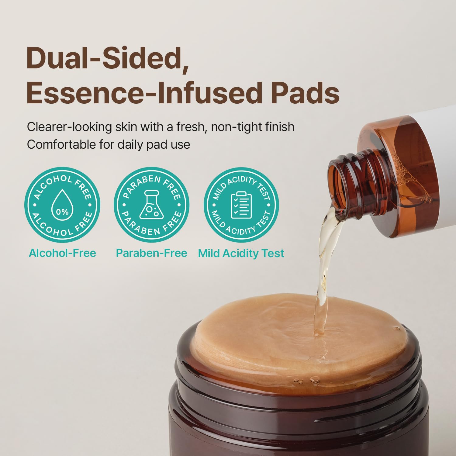 Licorice pH Balancing Toner Pads - Vegan Dual-Sided Cotton Pads for Sensitive and Acne-Prone Skin, Dark Spot Brightening & Pore Care, 70 Pads (5.41 fl oz.)