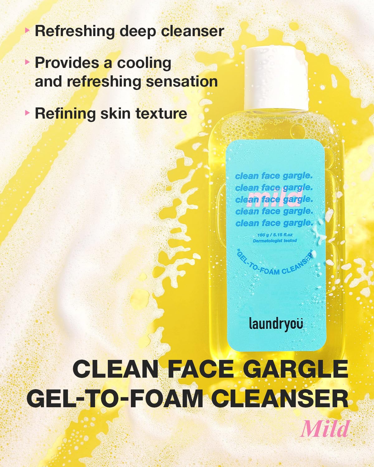 Gel-to-Foam Facial Cleanser 5.64 fl oz 100-LY-MILD-002