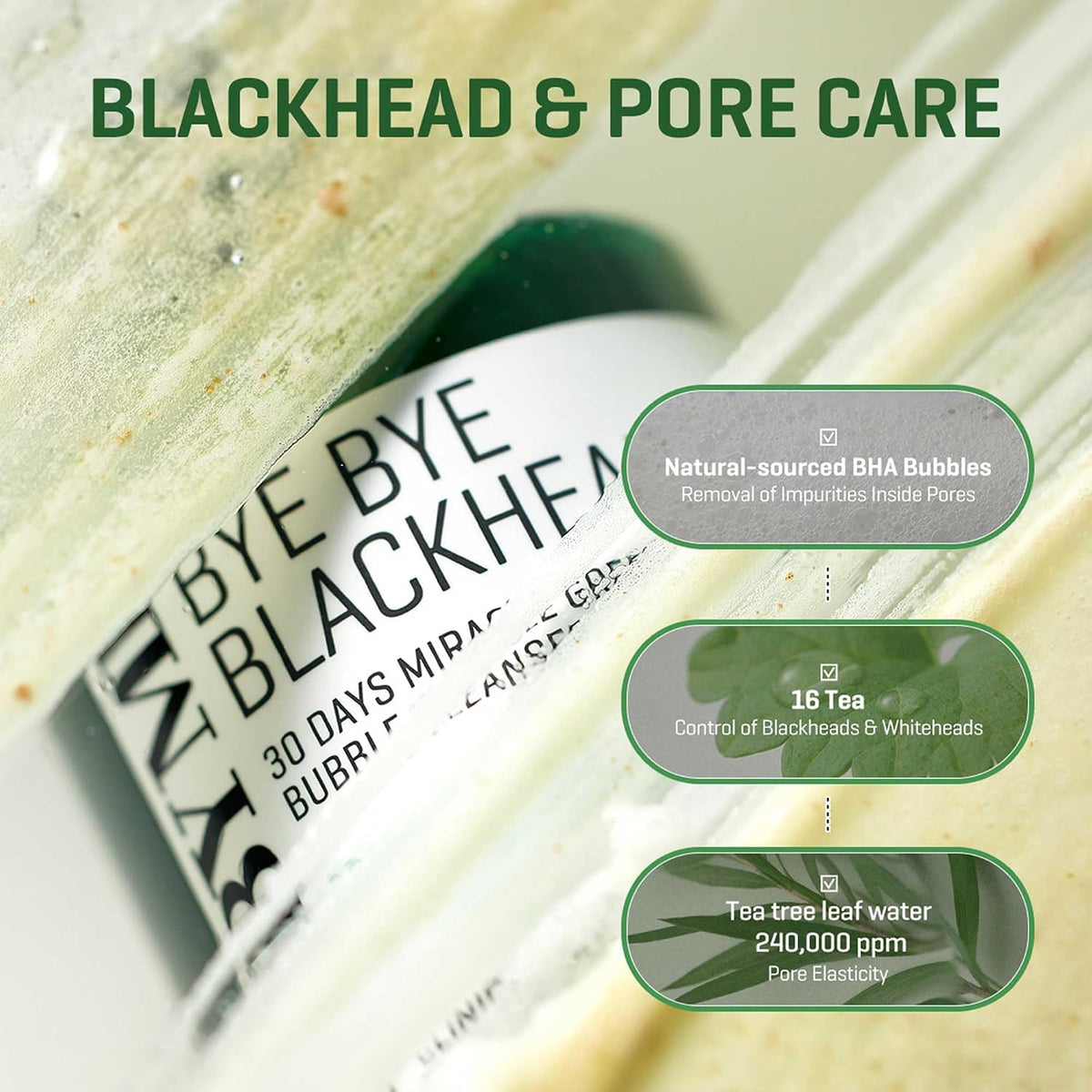Bye Bye Blackhead 30 Days Miracle Bubble Cleanser 4.23oz