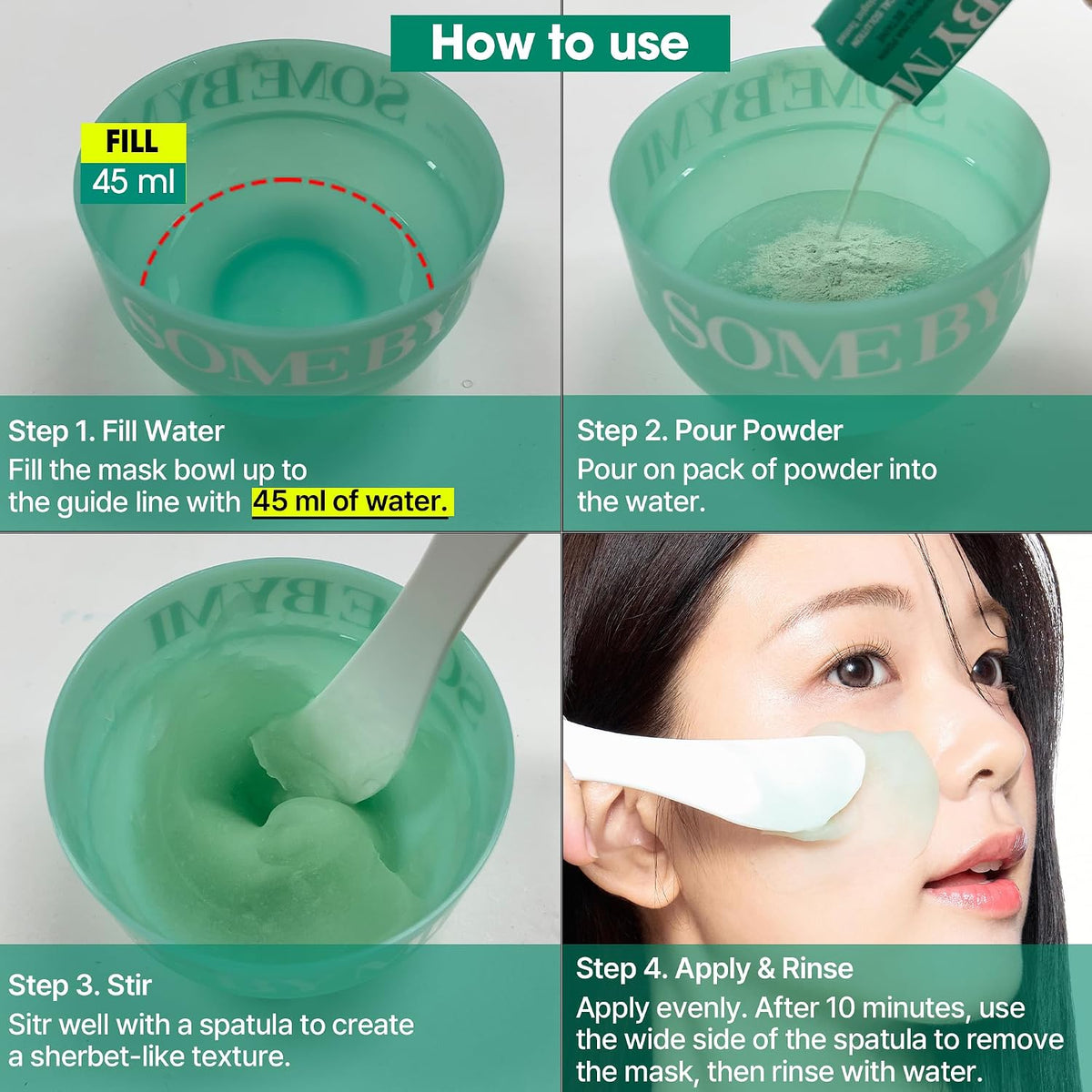 PDRN Spirulina Soothing Sherbet Mask 10 Sticks