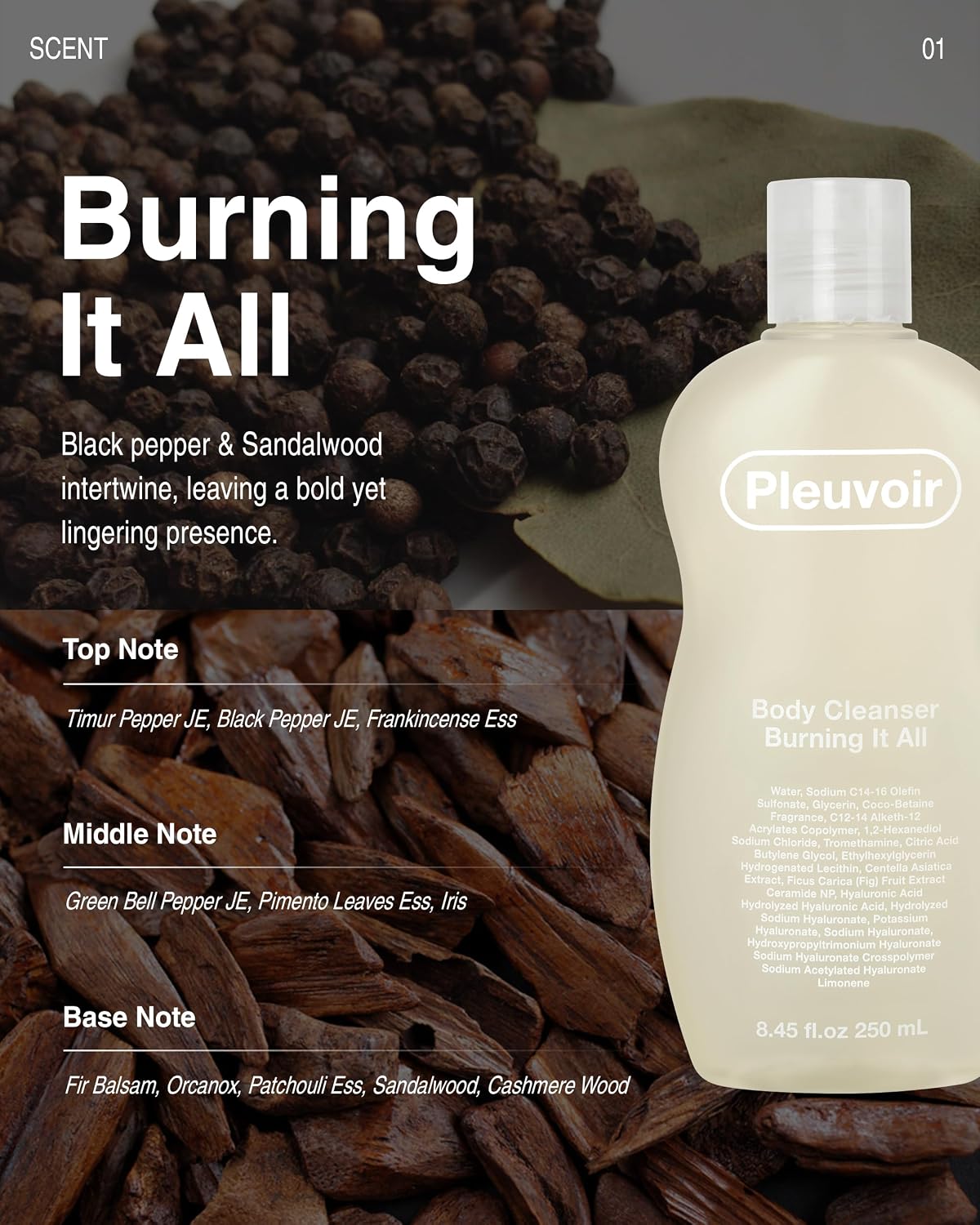 Pleuvoir Burning It All Body Cleanser 8.45 fl.oz