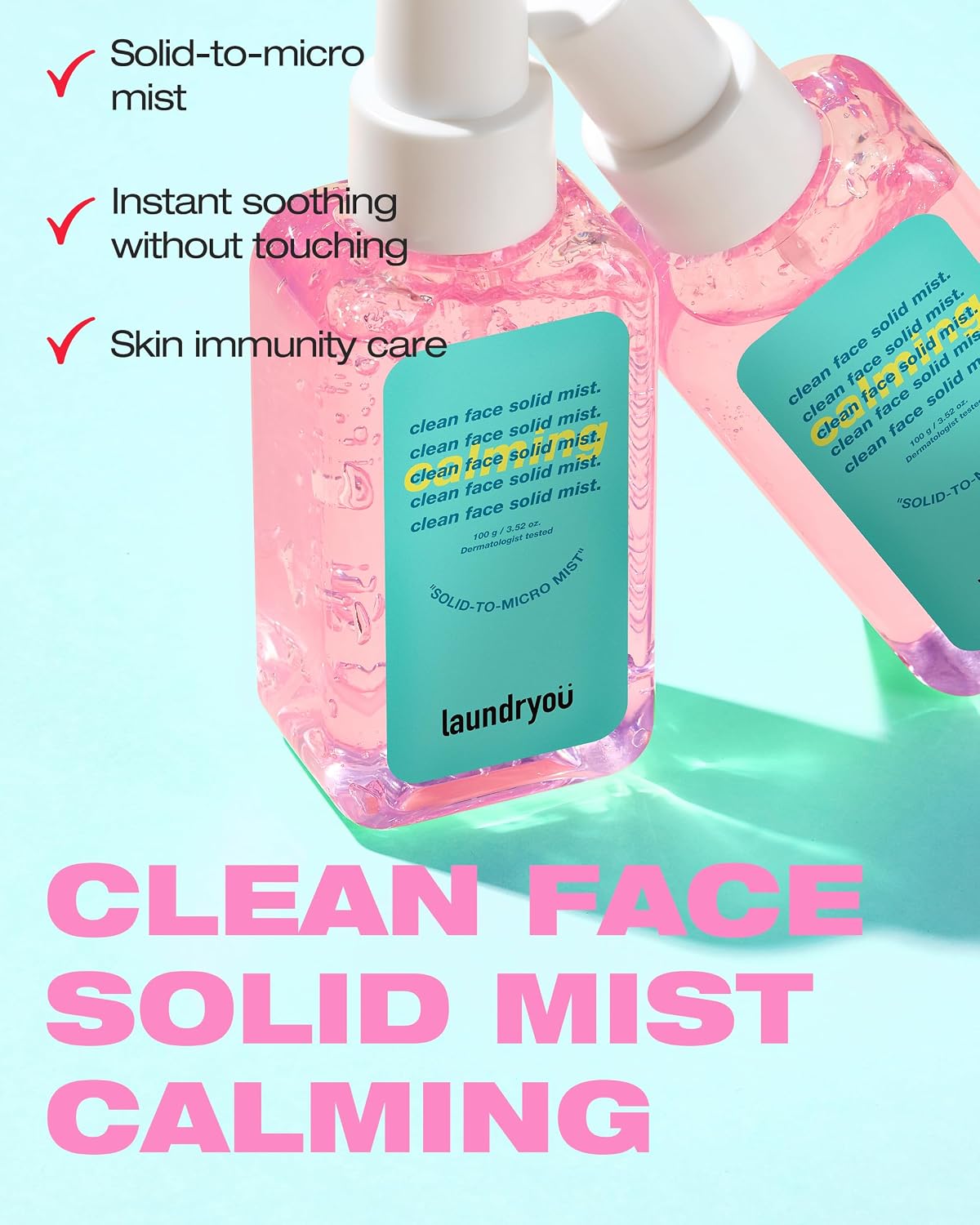 LAUNDRYOU Hydrating Jelly Mist Facial Spray with Probiotics 3.38 fl oz