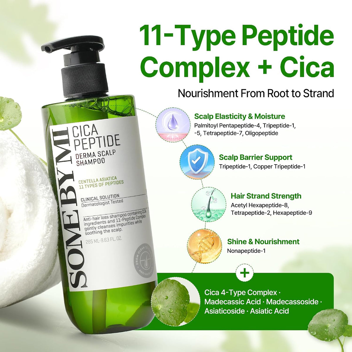 Cica Peptide Derma Scalp Shampoo 9.64 fl oz