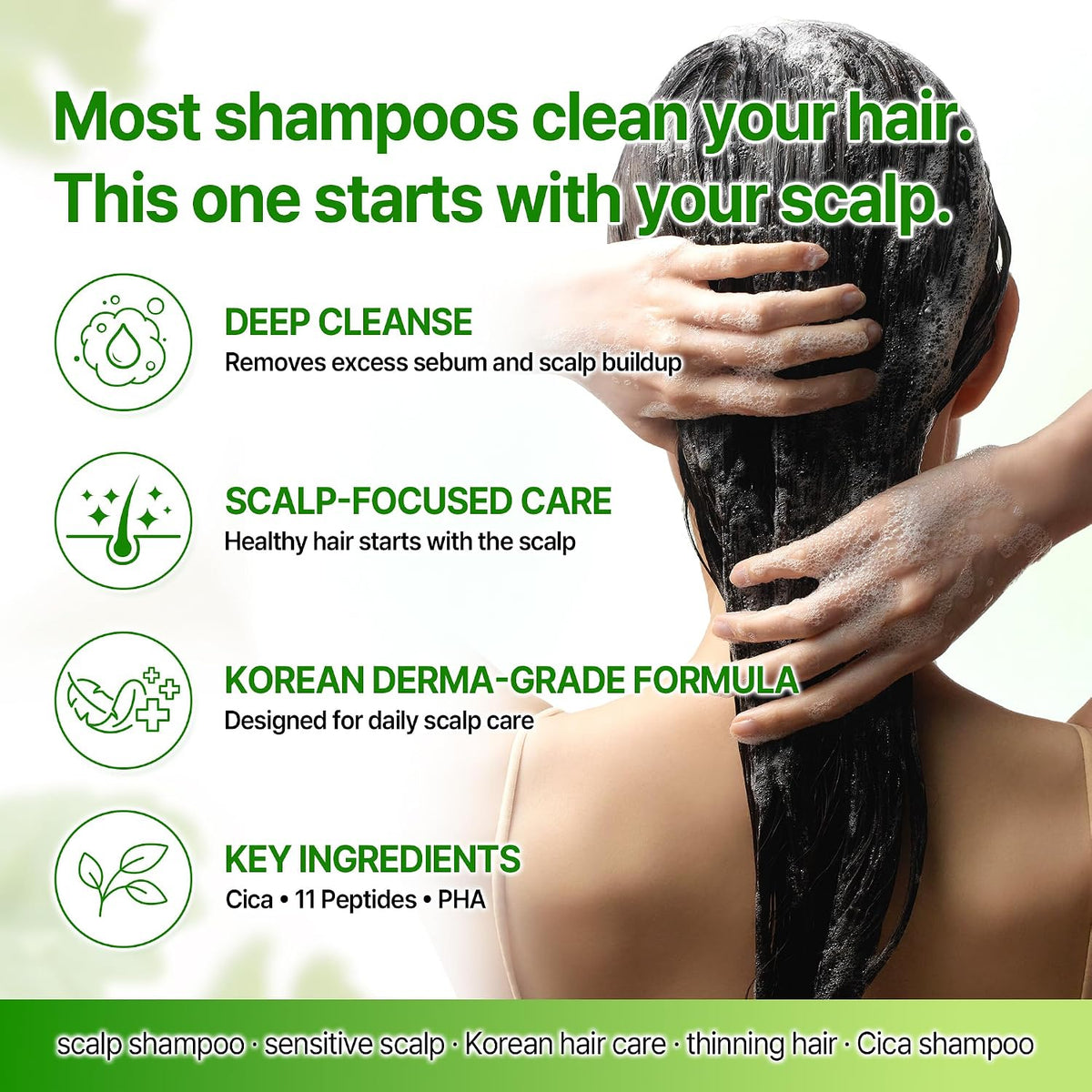 Cica Peptide Derma Scalp Shampoo 9.64 fl oz