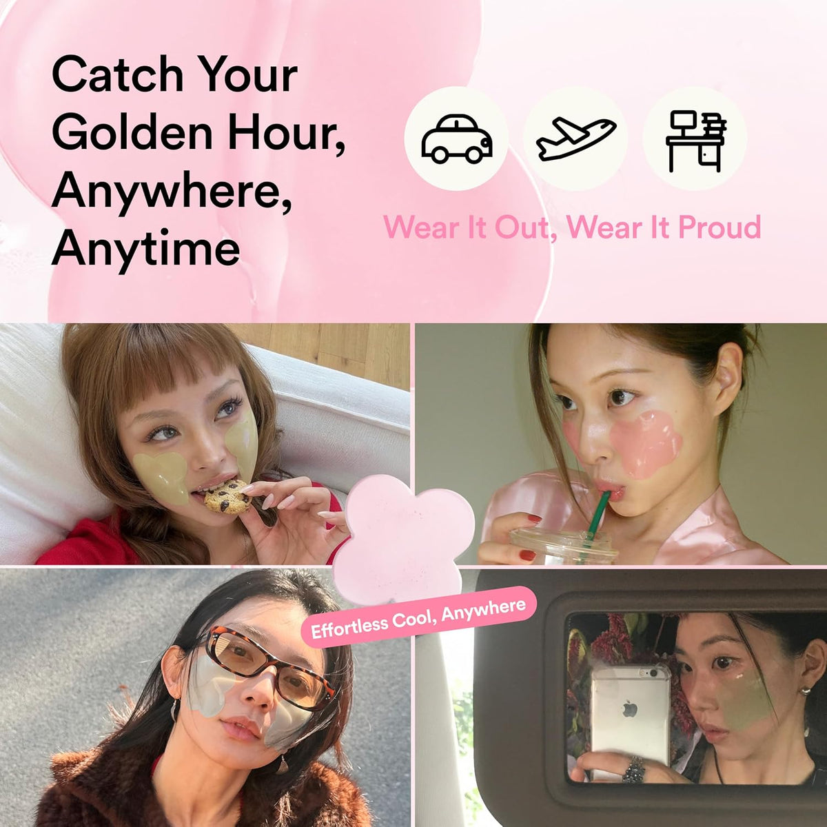 Lucky Clover Pink Collagen Gel Patch (8 patches)