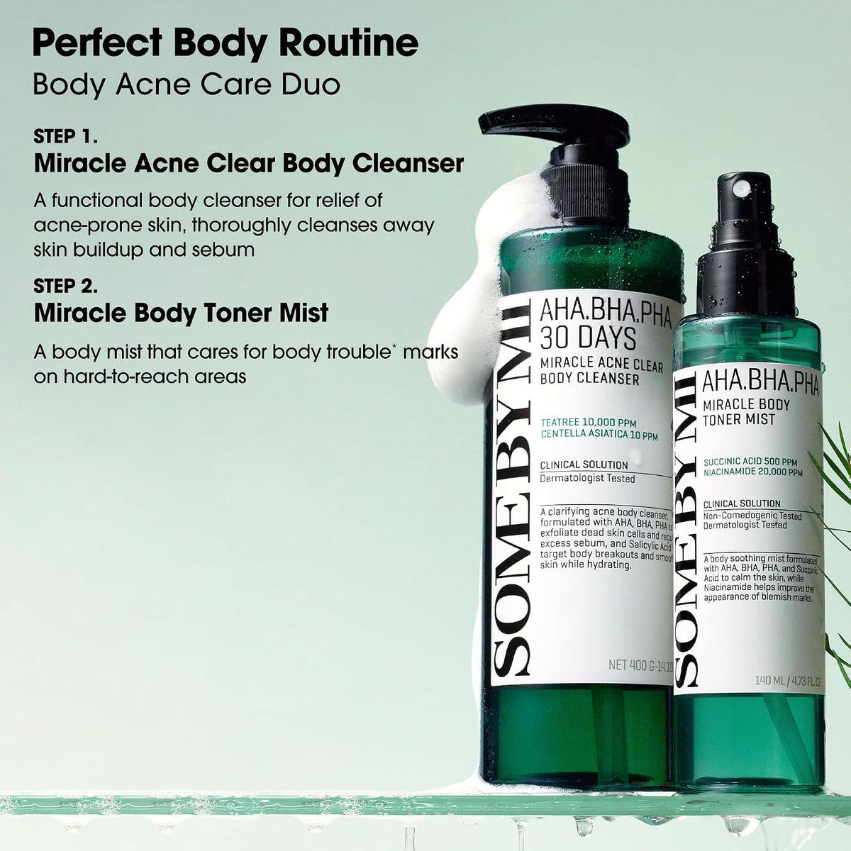 AHA BHA PHA 30 Days Miracle Body Toner Mist 4.73oz