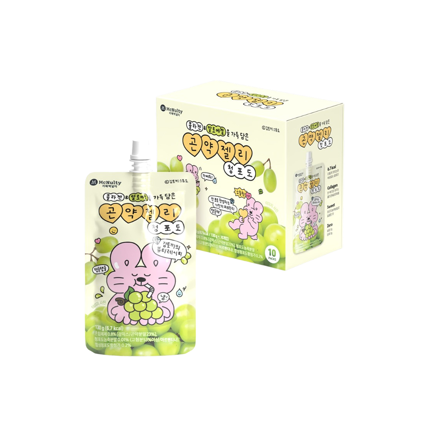 Konjac Jelly – Green Grape (130g x 10)