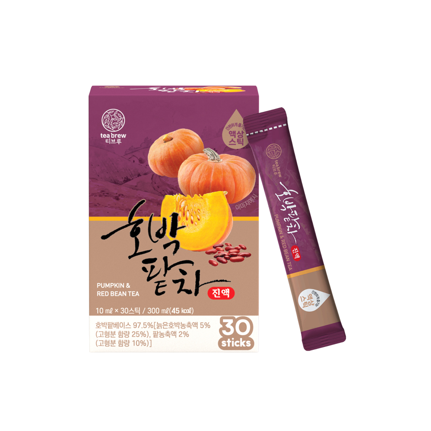 T-Brew Pumpkin & Red Bean Tea (30 Liquid Sticks)
