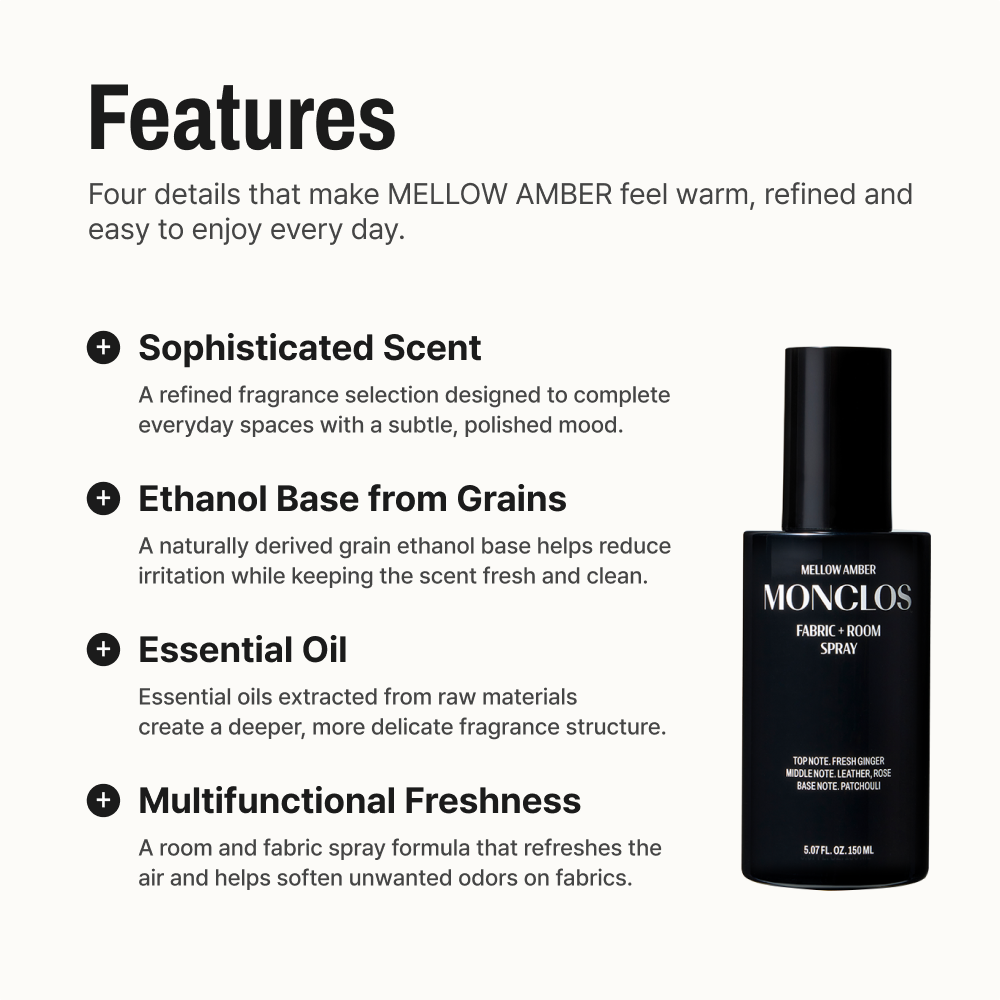 Mellow Amber Fabric + Room Spray 5.07 fl oz