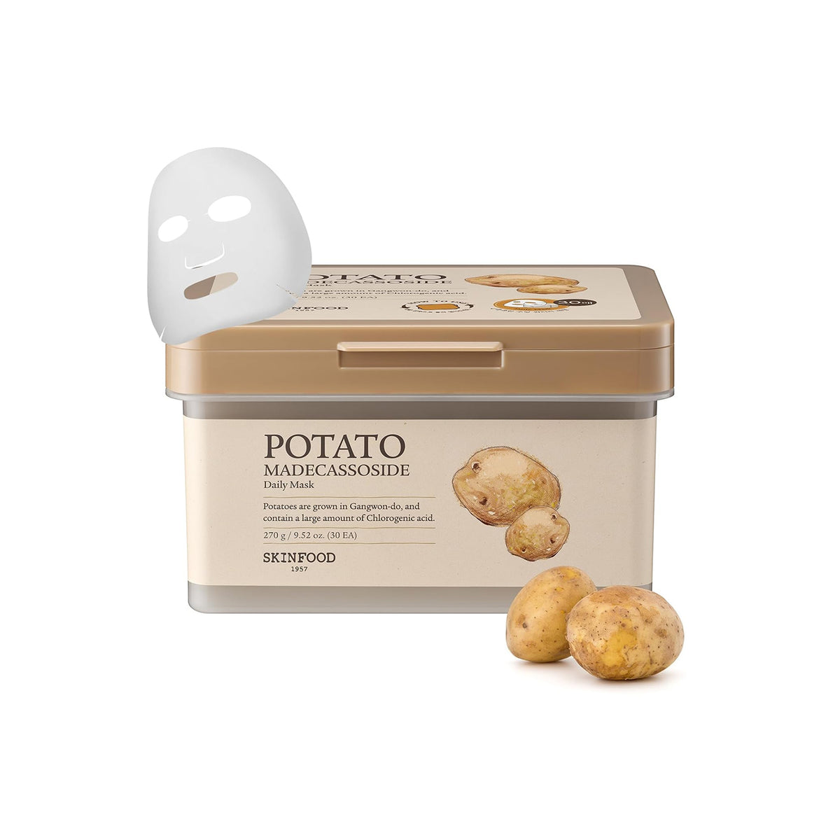Potato Madecassoside Daily Mask (30 Sheets)