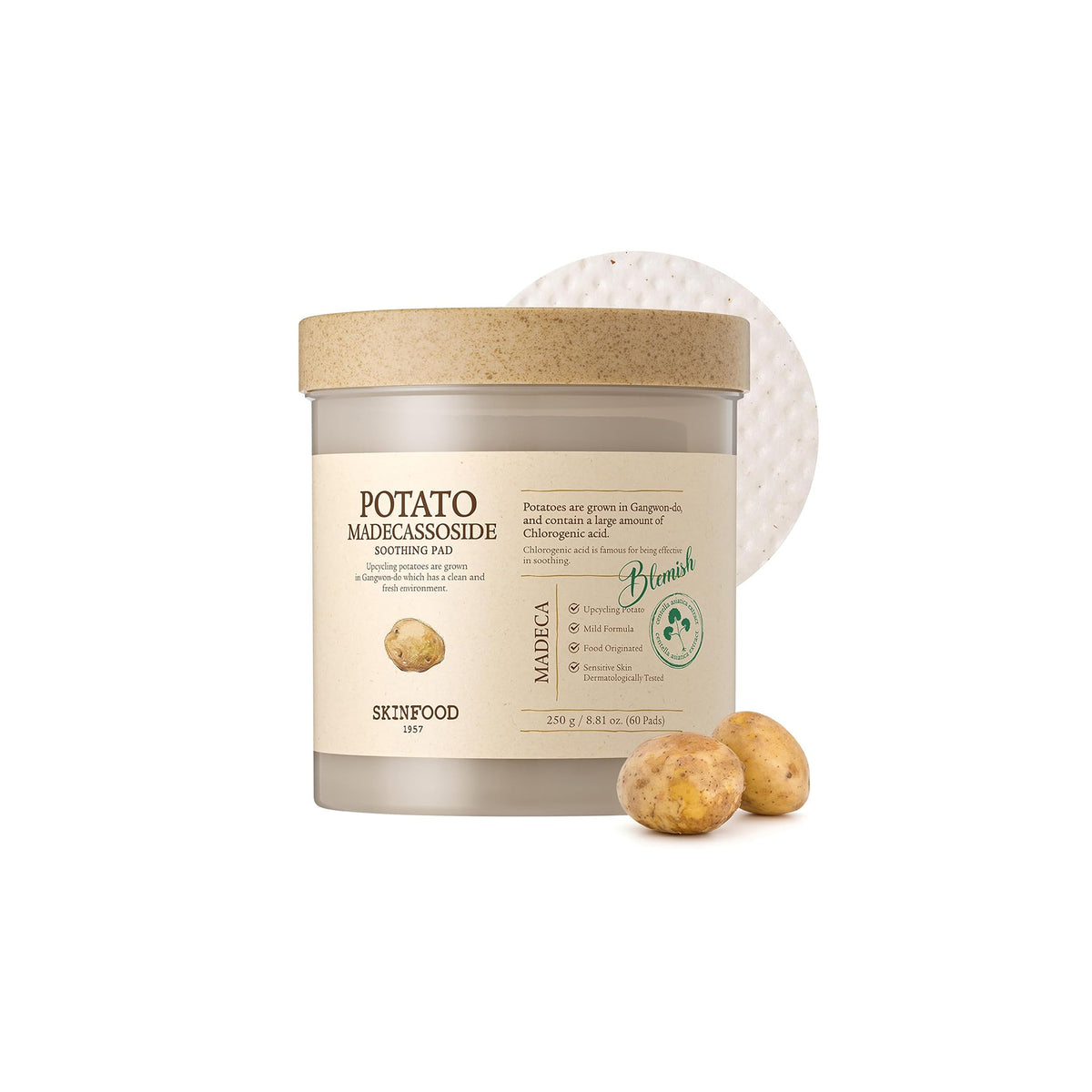 Potato Madecassoside Soothing Toner Pad (60 Pads)