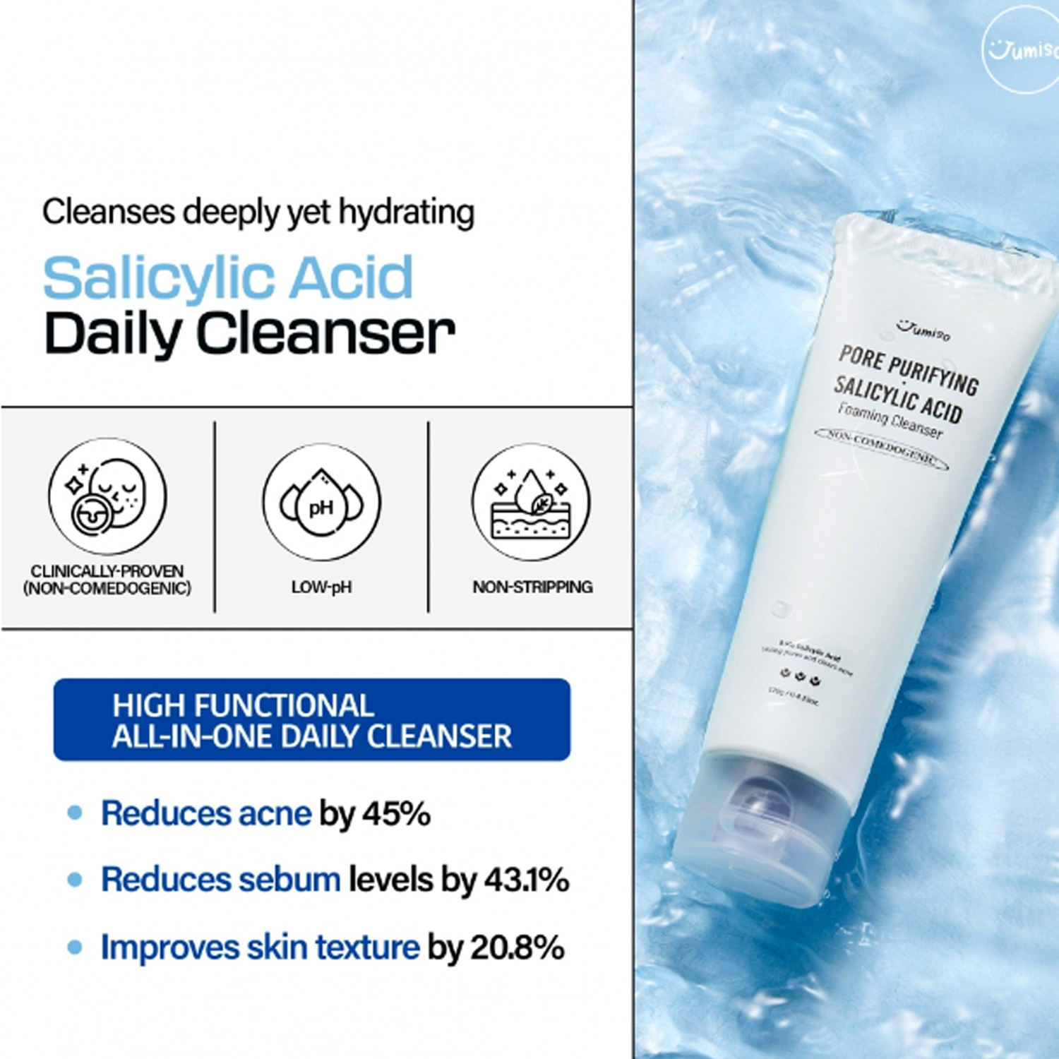 0.5% Salicylic Acid BHA Foaming Cleanser 4.23 fl oz