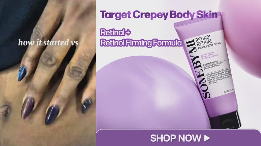 Load video: Retinol Retinal Firming Body Cream 6.76 fl oz